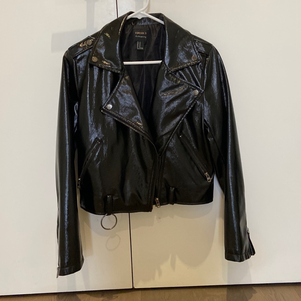 Shiny Leather Jacket
